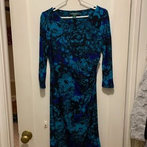 Ralph Lauren size 6 dress. Side rouching.  EUC.